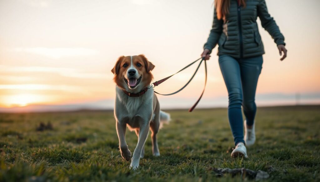 harmonische Beziehung zwischen Mensch und Hund